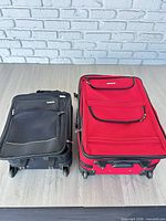 Both suitcases full view