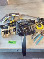 Overview of all items laid out on table