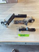 Overview of three hitch mounts on tabletop