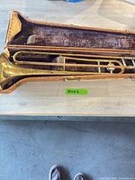 Full view of Bach trombone in open case
