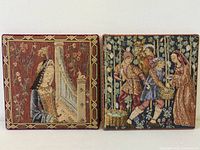 Both jacquard panels side by side front view