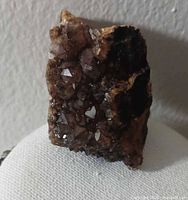 Front view showing crystal faces and color