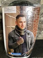 Front of sealed package showing product name and sample project photo