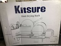 boxed Kitsure dish drying rack front view