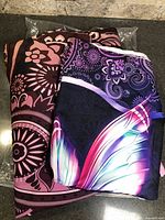 Folded duvet cover and shams in packaging