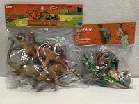 Both sealed bags side by side showing contents and headers