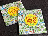 Front covers of both Usborne Pocket Puzzle Books