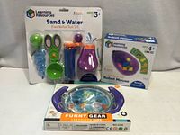 Group shot of all three boxed toys