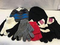 Group shot showing all 9 items