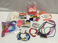 All items displayed on table for overview