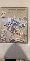 Front cover of sealed 1987 Canada Post souvenir stamp collection book