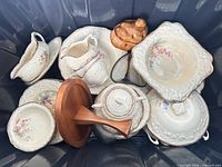 Overview of all items inside bin