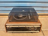 Full view of Hitachi KS-2300 unit with dust cover in place