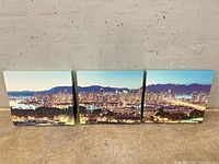 All three canvas prints side by side forming full panorama