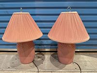 Front view of both matching lamps