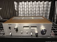 Front and top view of Yamaha CA-410 amplifier showing overall condition