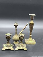 All four brass items grouped