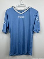 Front view of jersey showing color, trim, overall condition