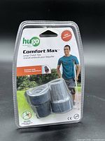 Front view of sealed Hugo Comfort Max crutch tips package