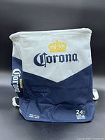 Front view showing Corona logo and 24-can marking