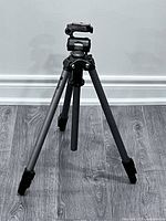 Full view of Velbon Sherpa 200R tripod standing with PH-157Q head attached
