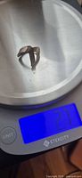 Ring on scale showing 2.7 g weight