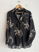 Front view of Brunello Cucinelli silk shirt