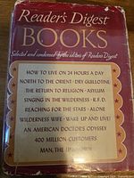 Front dust jacket showing title and list of condensed works