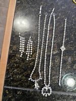 All jewellery laid out showing overall lot