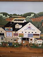 Full view of framed painting showing entire scene