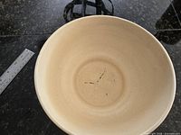 Top view showing interior and overall diameter