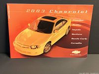 Front cover showing title and listed models
