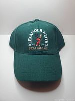 Front view showing embroidered Alexander Keith's India Pale Ale logo