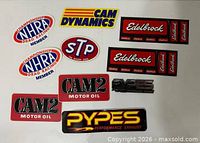 Group view of all ten stickers