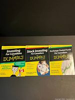Front covers of all three Canadian investing For Dummies books