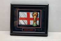 Full view of framed England World Cup print