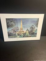 Front view of print showing image, border, and colors