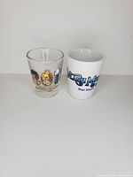 Both shot glasses side by side showing overall appearance