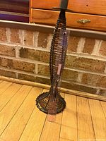 Full view with ruler showing height of candle holder