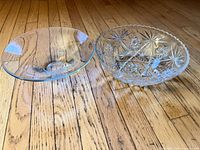 Top view of both bowls showing shapes and patterns