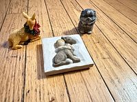 Front view of all three items