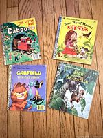 Group shot of four Little Golden Books