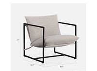 Stock image showing fully assembled Zinus sling chair design