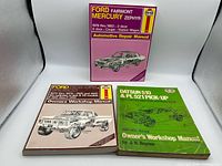 All three manuals front covers visible