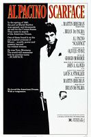 Full view of Scarface poster design with Al Pacino and credits