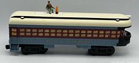 Full side view of Polar Express observation car