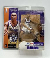 Front view of sealed McFarlane SportsPicks Mike Bibby figure