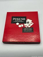 Front of red Po-Ke-No game box