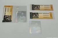 All cards and passes laid out for overview