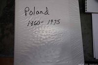 Binder cover showing handwritten label Poland 1860-1975